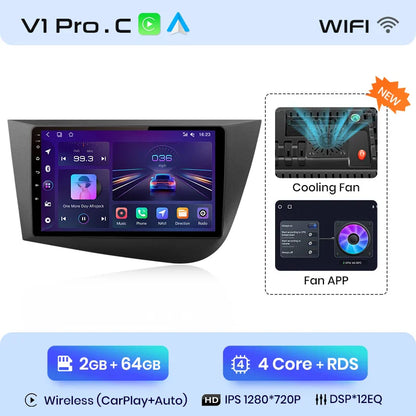 Junsun Wireless CarPlay Android Auto do Seat Leon MK2 2005-2012