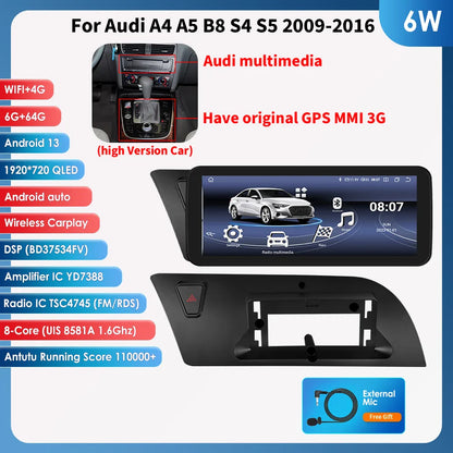 Android 13 Autoradio Carplay do Audi A4 A5 S4 S5
