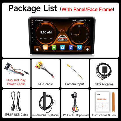 JIUYIN Wireless CarPlay Android Auto do Audi A3 8P 2003-2013