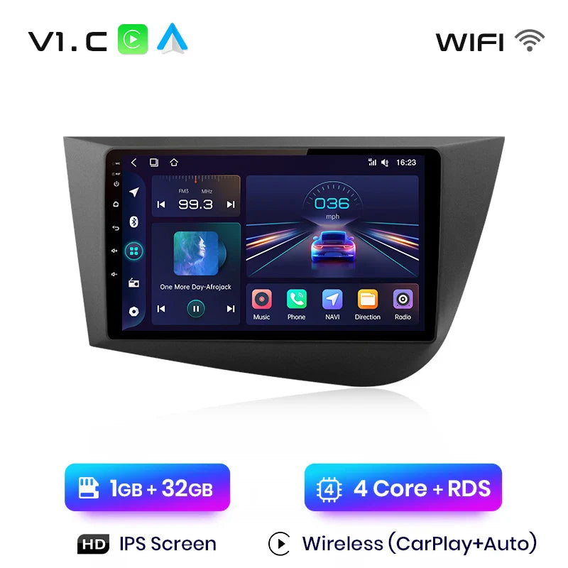 Junsun Wireless CarPlay Android Auto do Seat Leon MK2 2005-2012