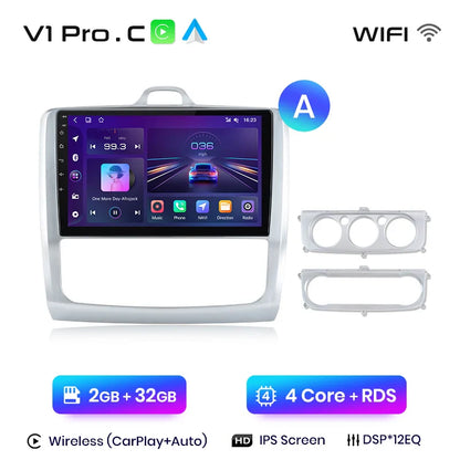 Junsun CarPlay Android Auto do Ford Focus 2 3 Mk2 Mk3 2004-2011