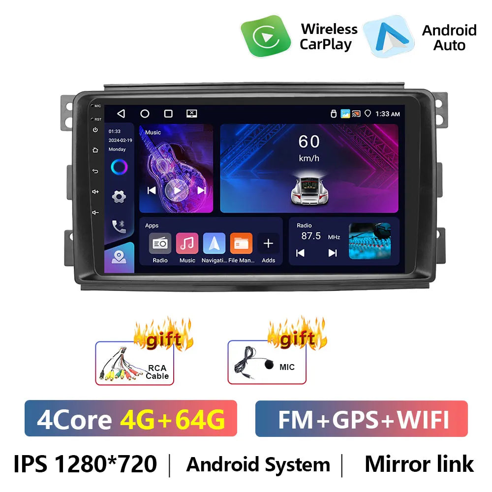 Podofo Wireless CarPlay do Smart Fortwo 451 2005-2015