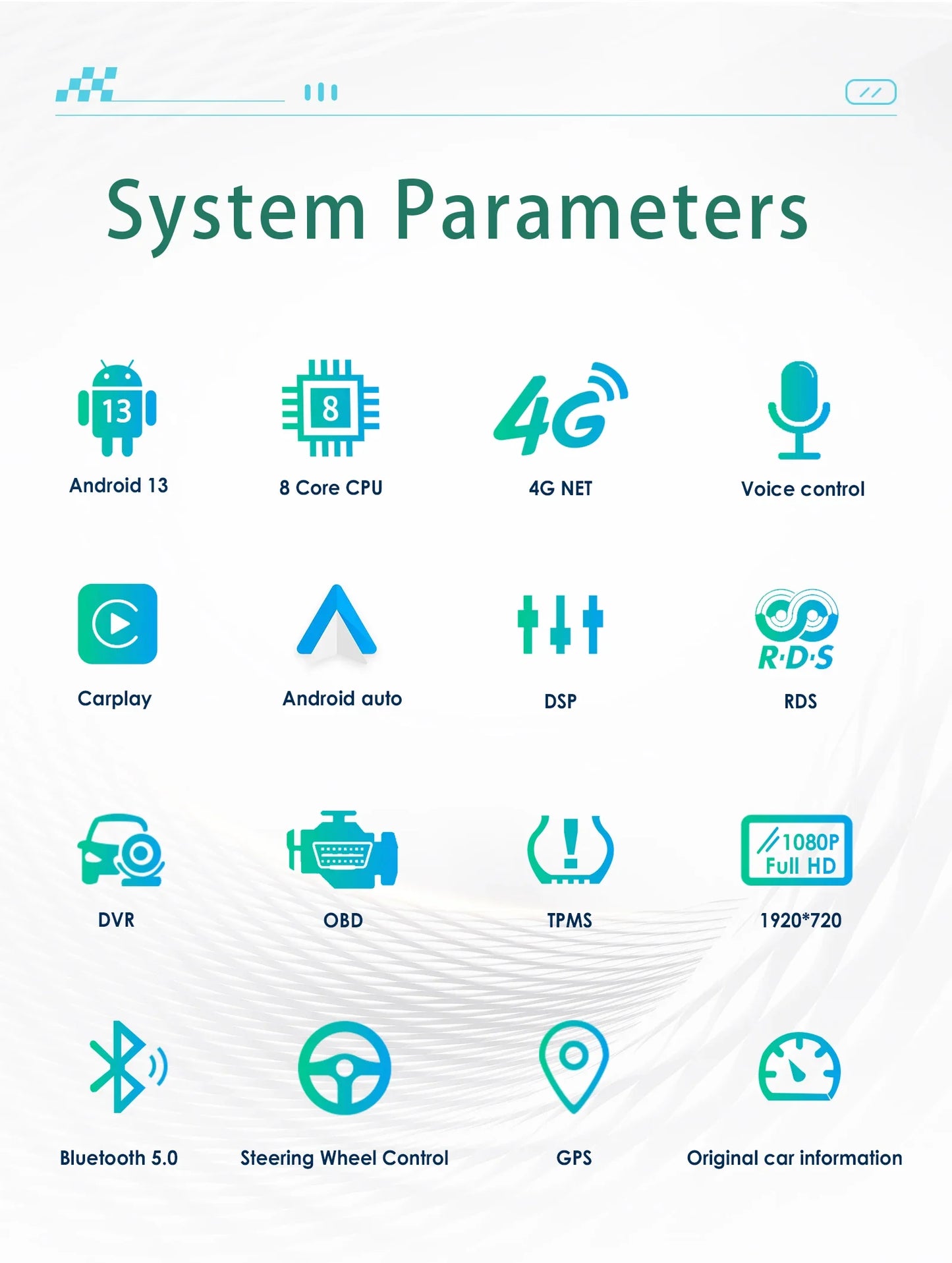 Android 13 Autoradio Carplay do Audi A4 A5 S4 S5