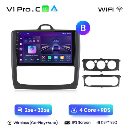 Junsun CarPlay Android Auto do Ford Focus 2 3 Mk2 Mk3 2004-2011