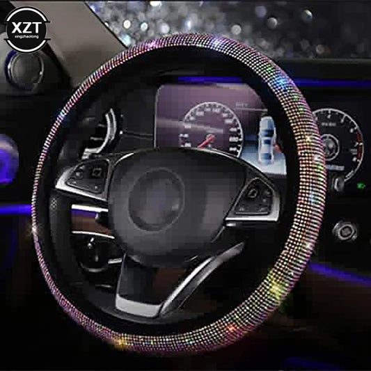 Pokrowiec na kierownicę 14.5-15 cali z kryształkami