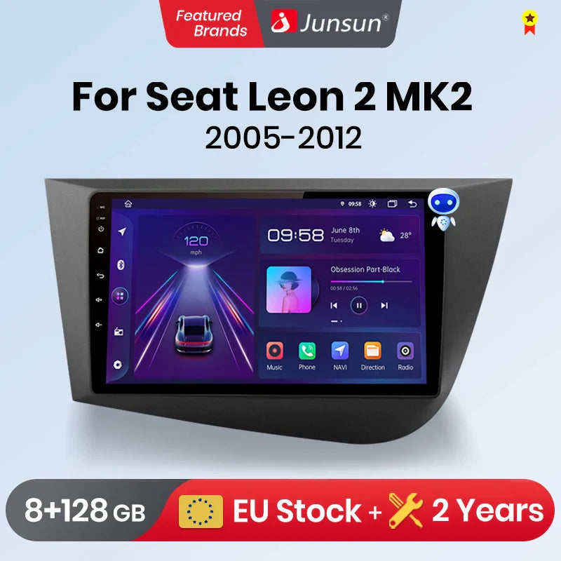 Junsun Wireless CarPlay Android Auto do Seat Leon MK2 2005-2012