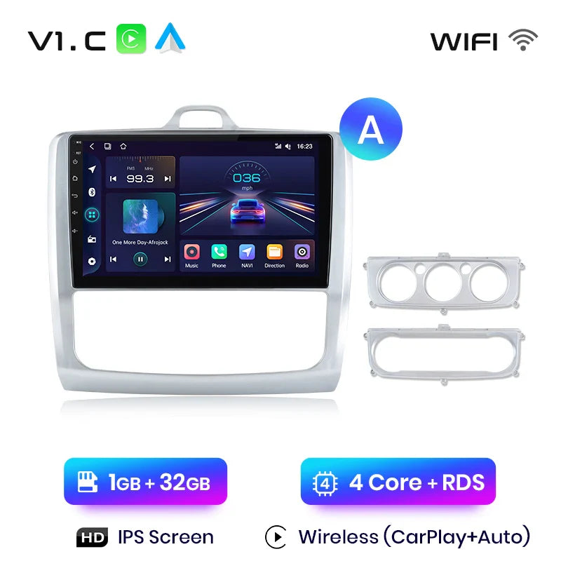 Junsun CarPlay Android Auto do Ford Focus 2 3 Mk2 Mk3 2004-2011