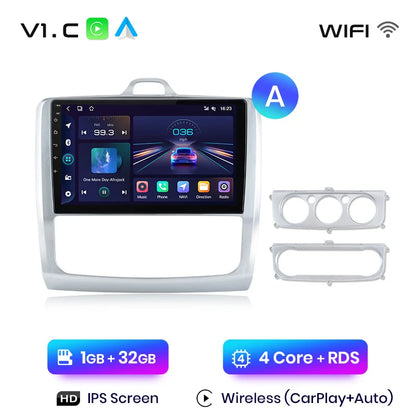 Junsun CarPlay Android Auto do Ford Focus 2 3 Mk2 Mk3 2004-2011