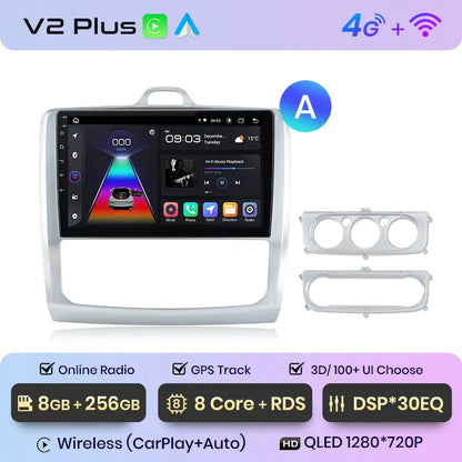 Junsun CarPlay Android Auto do Ford Focus 2 3 Mk2 Mk3 2004-2011