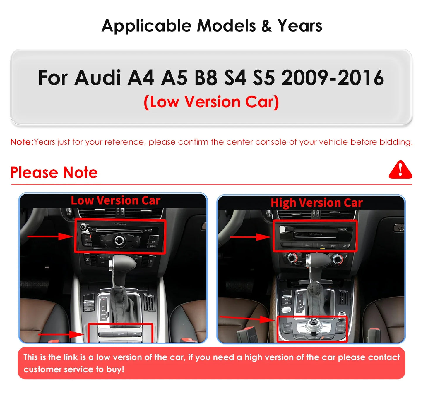 Android 13 Autoradio Carplay do Audi A4 A5 S4 S5