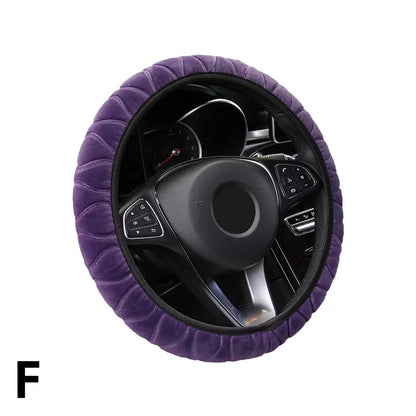 Miękki pokrowiec na kierownicę z futerkiem, antypoślizgowy, na zimę