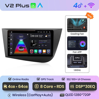 Junsun Wireless CarPlay Android Auto do Seat Leon MK2 2005-2012