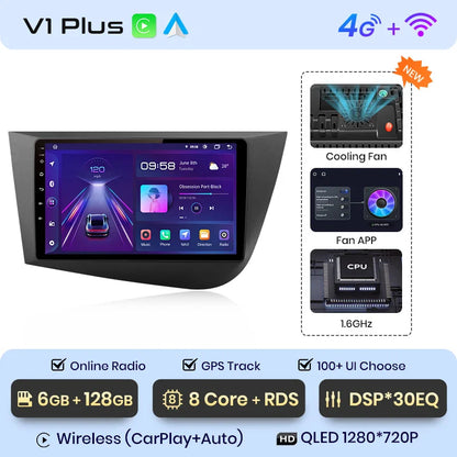 Junsun Wireless CarPlay Android Auto do Seat Leon MK2 2005-2012