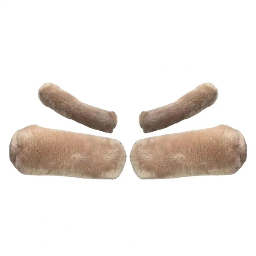 Uniwersalny zimowy pokrowiec na kierownicę motocyklową, gruby, z pluszu