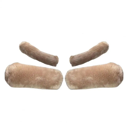 Uniwersalny zimowy pokrowiec na kierownicę motocyklową, gruby, z pluszu