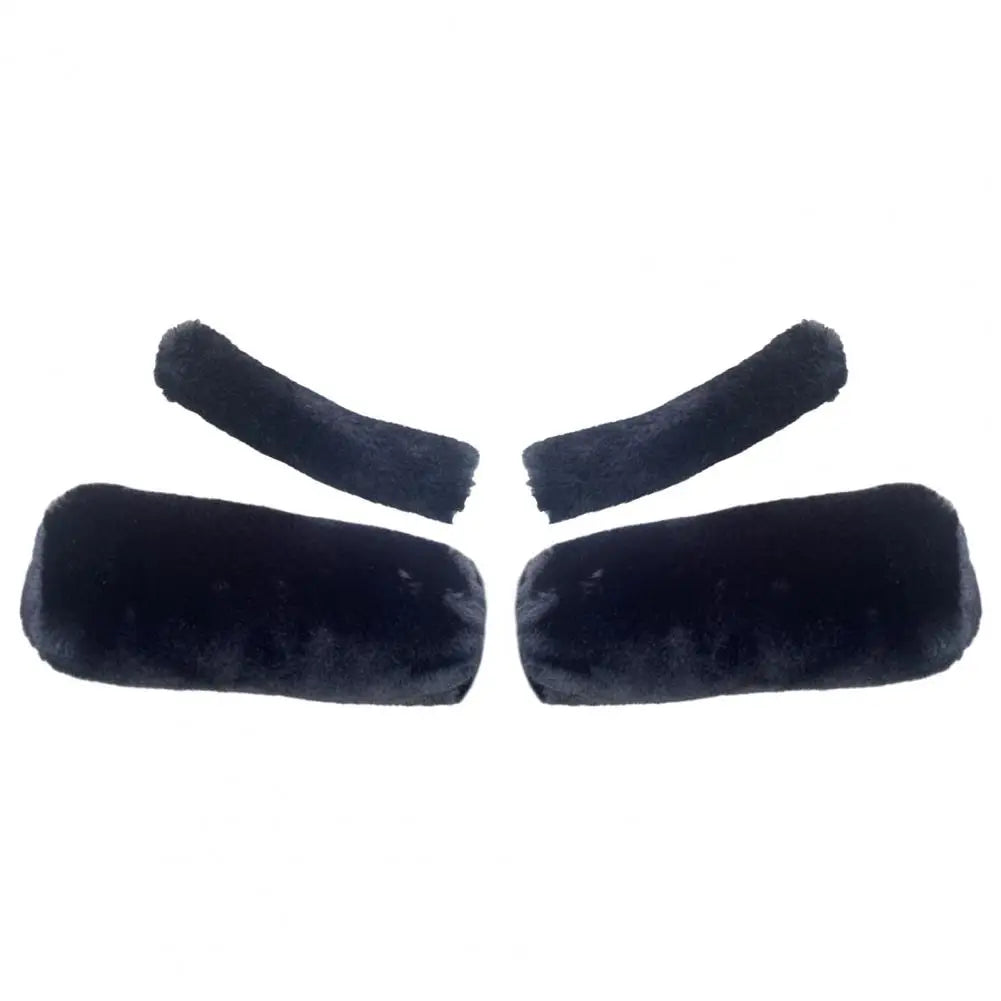 Uniwersalny zimowy pokrowiec na kierownicę motocyklową, gruby, z pluszu